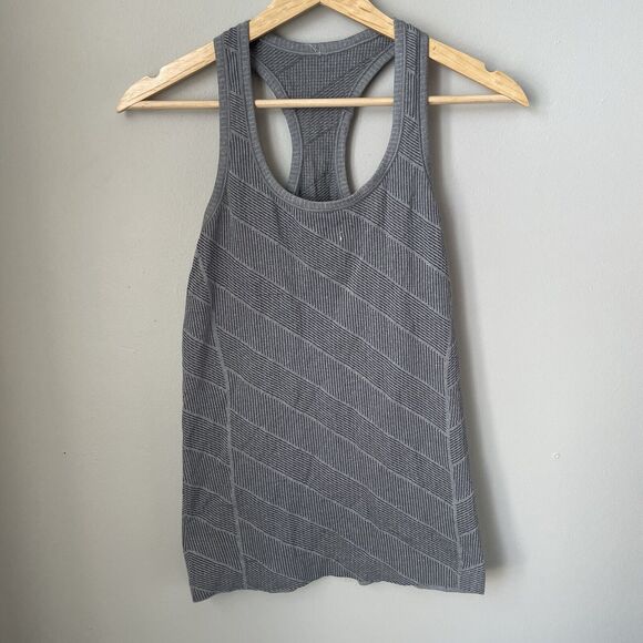 Lululemon Swiftly Tech‎ Tank Top Stripe Size 6 - Picture 1 of 6
